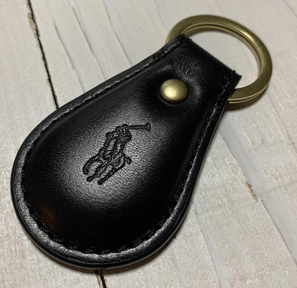 RALPH Ralph Genuine Leather 061 [POLO LAUREN] [Polo Lauren] Keychain, Black, [product]