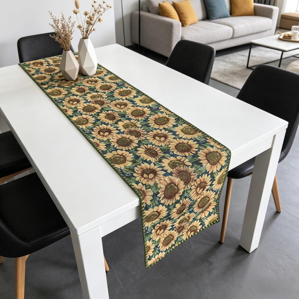Coffee Table TV Cabinet Dining Table Home Decor Nordic Cotton Linen Table Runner