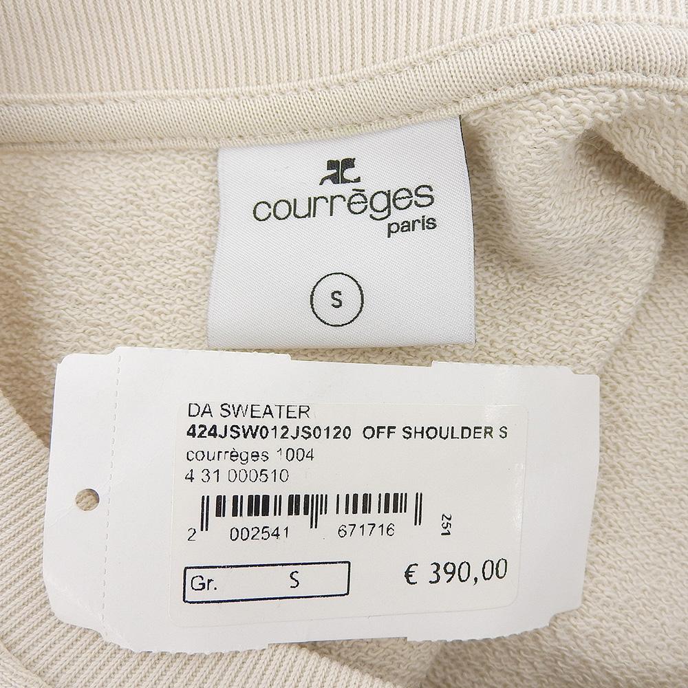 Courreges Unused Courrèges Off Shoulder Top, Women's, Ivory, Size S tops S IvoryUsed