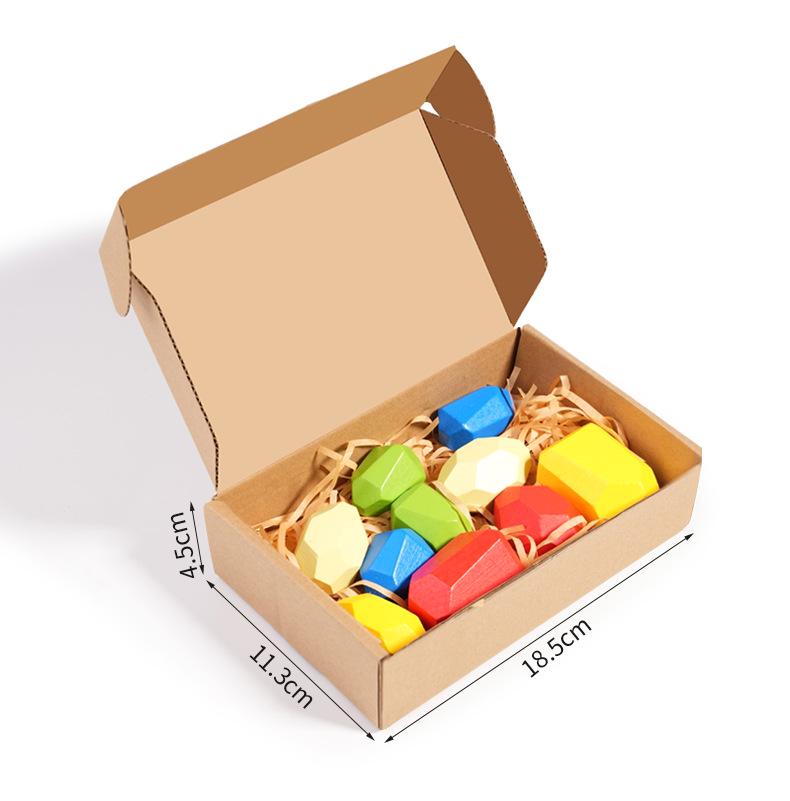 Colorful Stacking Stones: Hand-Eye Coordination Game for Kids