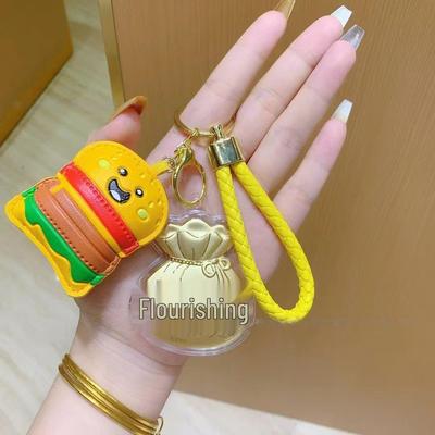 999 Fine Gold Keychain & Pendant - Stylish Lucky Bag Charm for Good Fortune