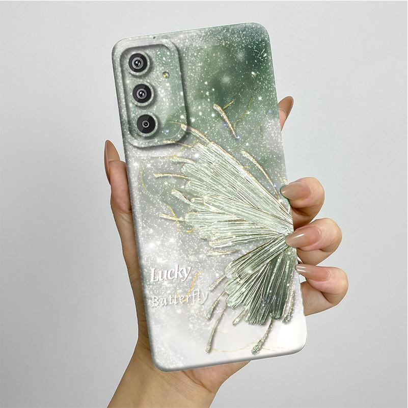 Phone Case for Samsung Galaxy M15 5G F15 5G Fashion Painted Half-wrapped Case Soft Silicon Cases E156 M156 Protection Back Cover