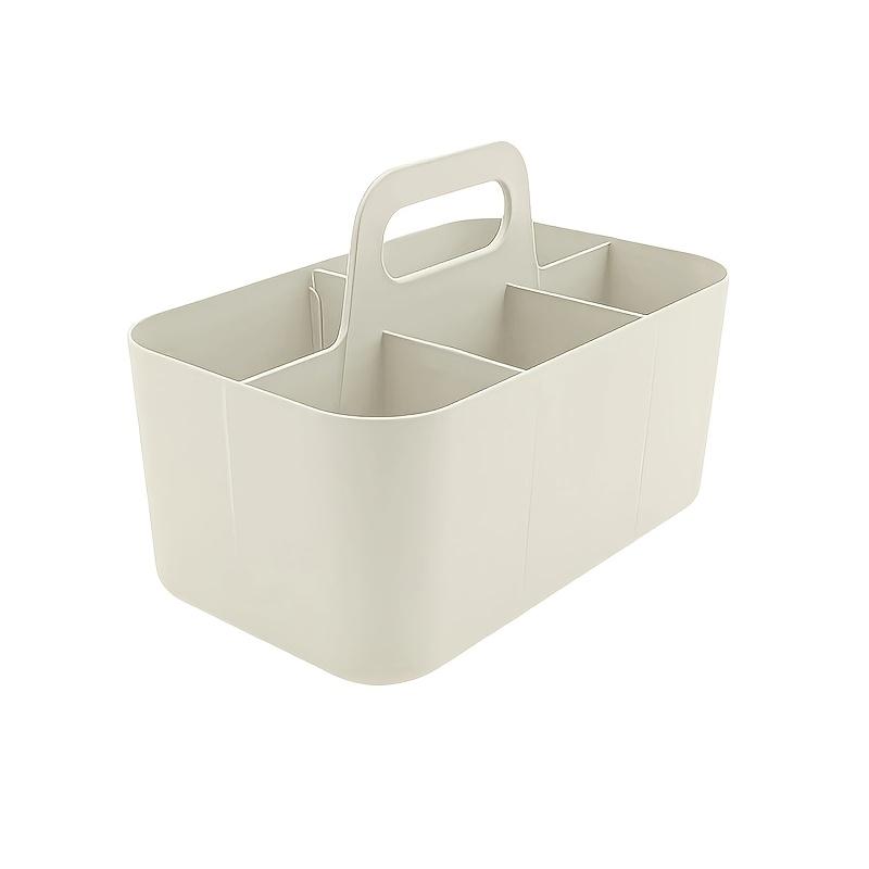 DIY Multi-compartment Plastic Storage Basket with Handle, Portable Pencil Case, DIY Organizer
