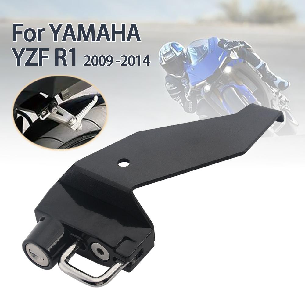 Motorcycle Helmet Lock Kit Side Anti-theft Security with 2 Keys Fit For Yamaha YZF-R1 YZFR1 YZF R1 2009 2010 2011 2012 2013 2014