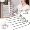 Stainless Steel Trouser Hanger With Double Hooks Space Saving Clothes Drying Rack For Scarfs