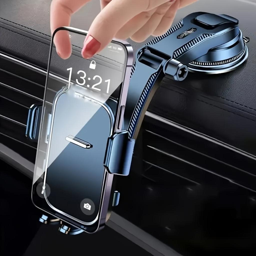 360° Otočný držák pro mobilní telefon a GPS navigaci, Držák na mobilní telefon s přísavkou na palubní desku auta, Držák na telefon do auta