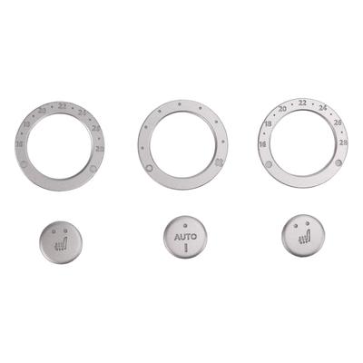 Silver AC Control Knob Sticker Decal Trim Replacement for Land Rover Freelander 2 L359 2007?2015