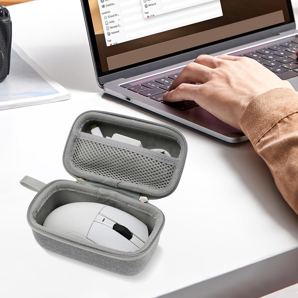 Gaming Mouse Case Portable EVA Hard Storage Bag Travel Case for Attack Shark R1 PAW3311 for DAREU A950 Wireless Gaming Mouse