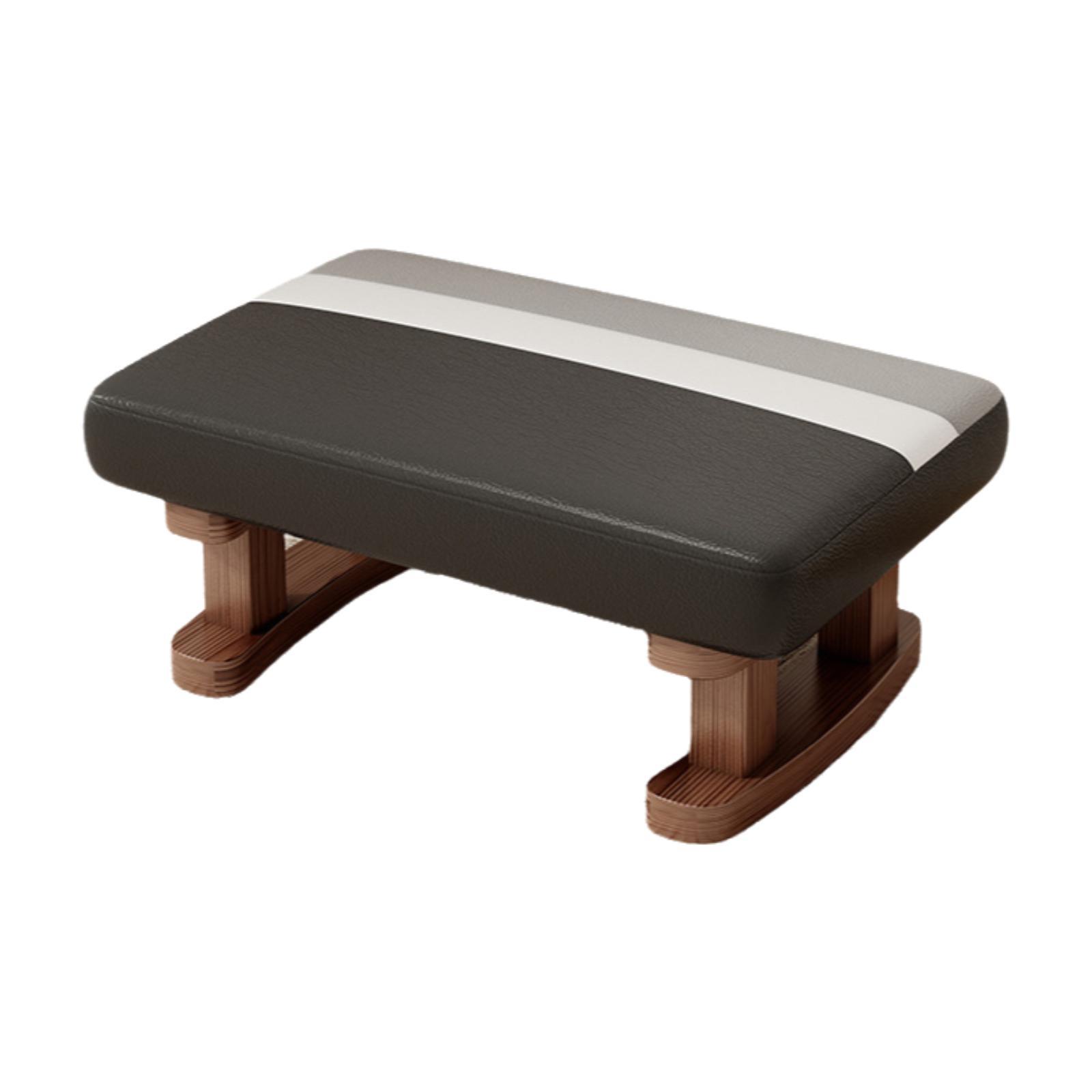 Short, Comfortable, Low, Padded Rectangular Stool
