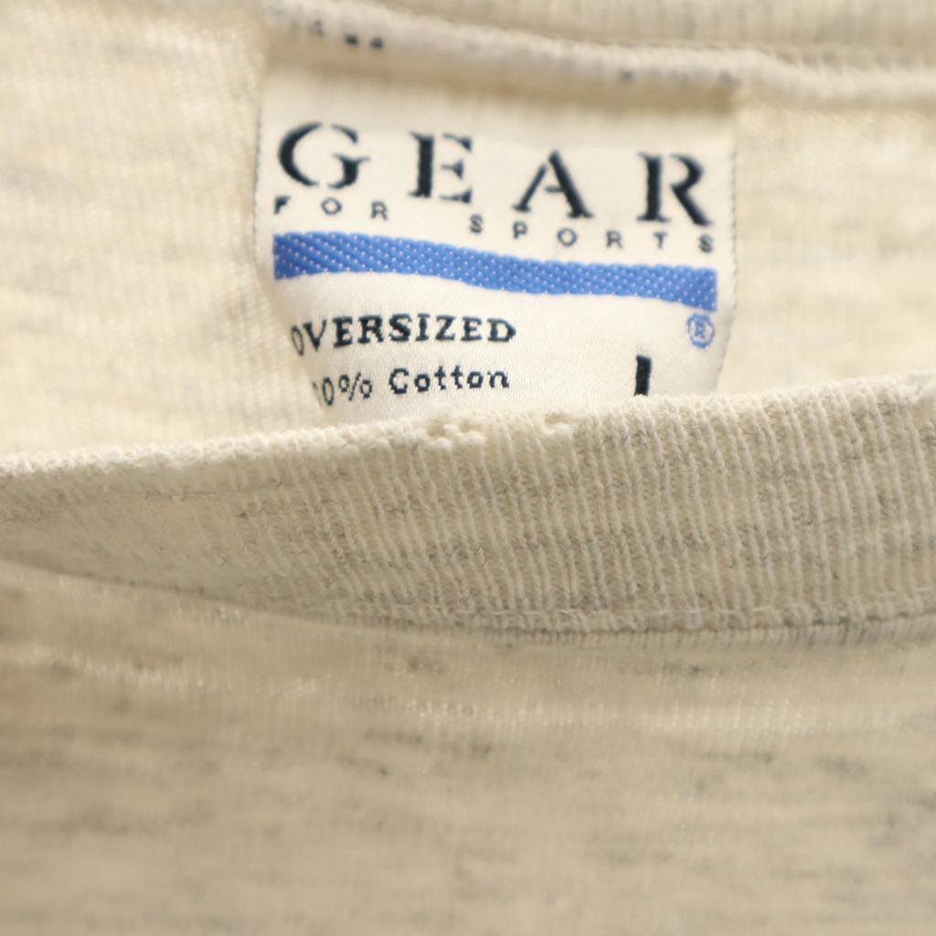 GEAR 90s Made in USA Old Short sleeve T-shirt L gray Men's Used