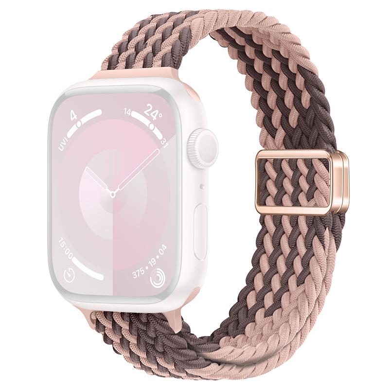 For Apple Watch 10 46mm/Ultra 2/Ultra 49mm/9 8 7 45mm/SE (2023) SE (2022) SE 6 5 4 44mm/3 2 1 42mm Watch Strap Braided Nylon Band