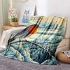 Branch Birds  Print Flannel Blanket, High Quality Comfortable for All Seasons, Home Decor, Warmth and Comfort