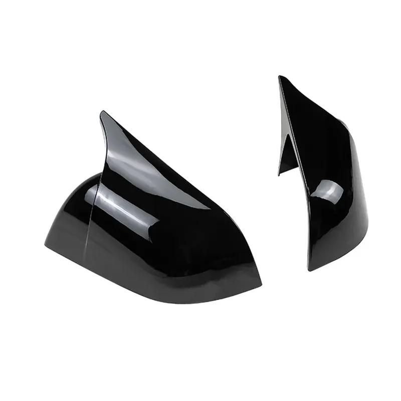 For Tesla Model Y 3 - Car Rearview Side Mirror Cover Sticker Wing Cap Exterior Door Rear View Case Trim Carbon Fiber