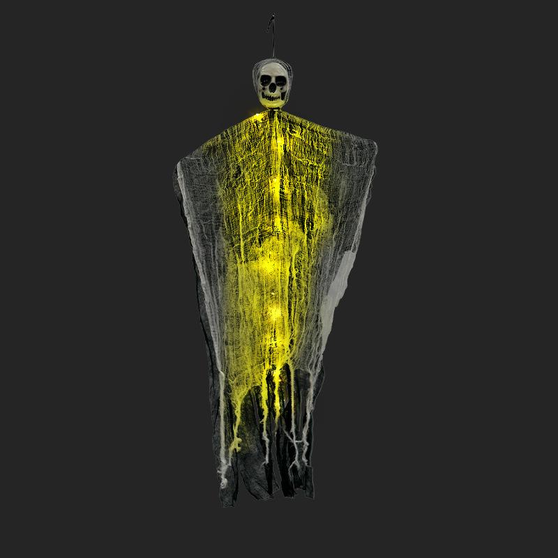 Halloween Party Glowing Hanging Skeleton Ghost Ornament Horror Props Haunted House Decorations