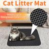 Double Layer Non-Slip Cat Litter Mat, Waterproof & Wear Resistant Pet Cleaning Pad