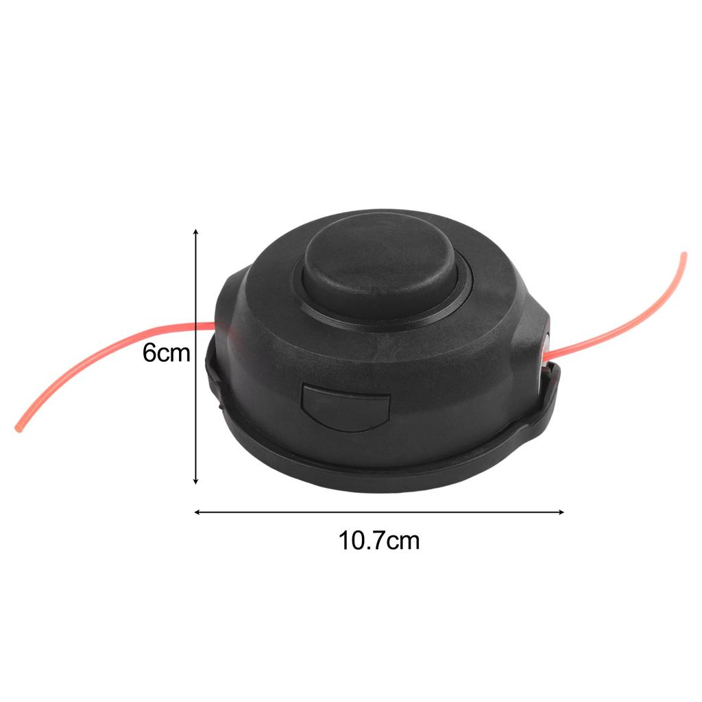 Robuster Trimmerkopf M8 X 1 25 LH mit Tipp- und Fadenvorschub für die Gartenpflege