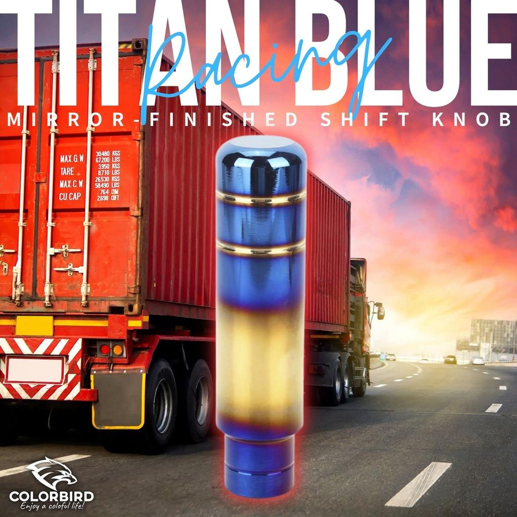 COLORBIRD Shift Knob, Titanium Color, 5.1 inches (13 cm), Aluminum Alloy, Quenching, Mirror Surface, Shift, Extension, Extension Mt (B)