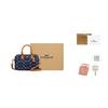 Coach Borsa a secchiello Rowan in tessuto, Borsa a tracolla piccola da donna Blu denim CY742-IMXIA
