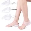 Invisible Height Increase 2-3Cm Silicone Socks Gel Heel Pads Orthopedic Arch Support Heel Cushion Insoles Foot Massage Pad
