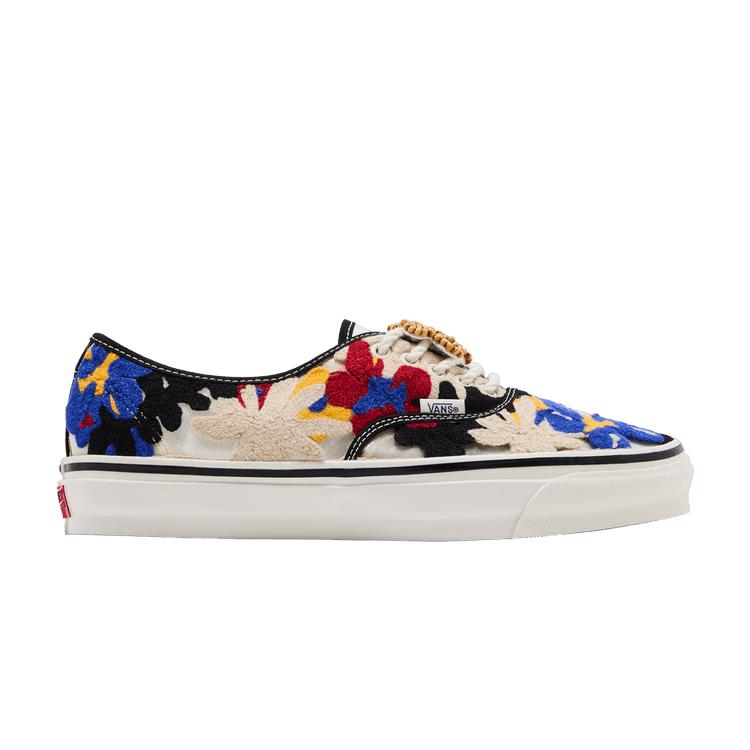 Vans Premium Authentic Needlework White Red Blue 38