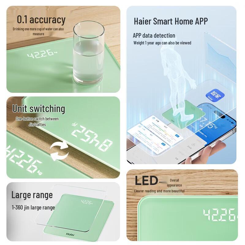 HAIER Smart Bluetooth Body Weight Scale