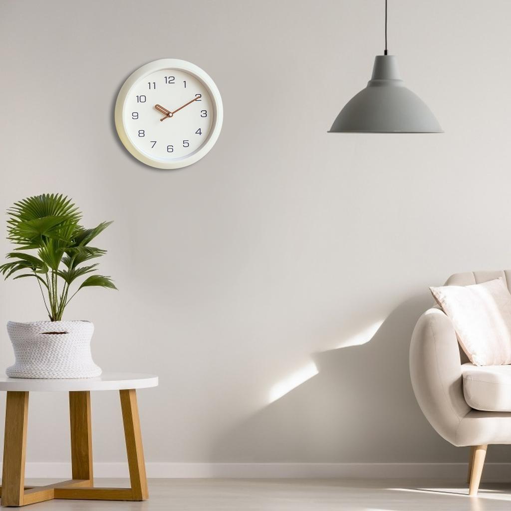12 Inch Silent Quartz Decorative Wall Clock Non Ticking Battery Operated Round Easy To Read for School