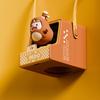 Game Machine Desk Fan with Lanyard USB Rechargeable Cartoon Animal Game Console Hanging