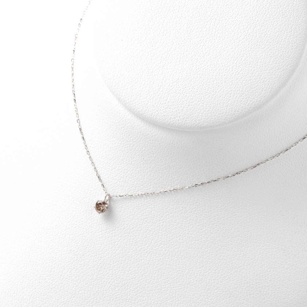 Estelle Platinum Champagne Diamond Necklace (0.1ct) 0442-0001-0020-0000 (Web Exclusive)