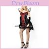 Gothic Style Halloween Witch Vampire Irregular Dress For Women Ideal For Stage Costumes
