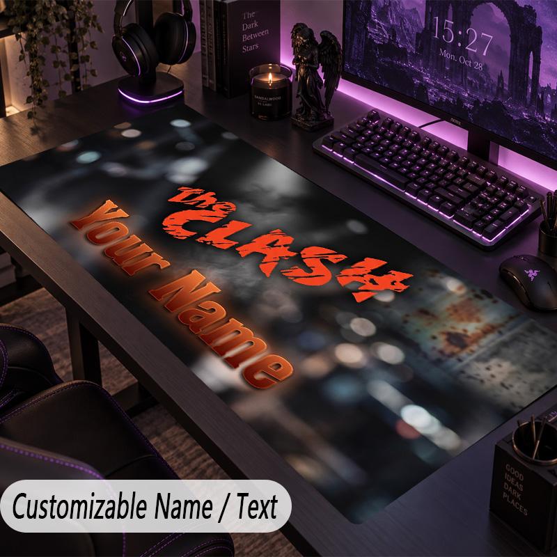Large Mouse PadThe Cure Custom Name Text Personalized Desk Mat Non Slip Gaming Pad