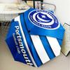 1PC Ports Fc Crest Printed Umbrella Folding umbrella, automatic umbrella 8-Frame for Travel, camping Fan gifts Christmas Gifts