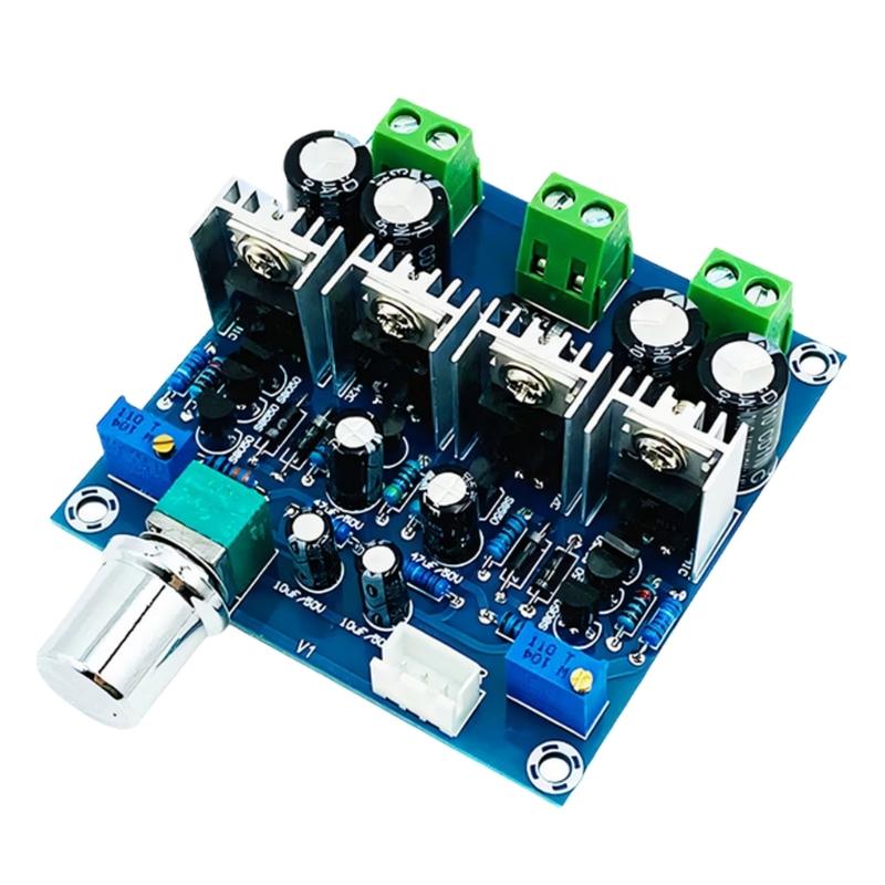 Circuit Power Amplifier Board 24V 2 Channel Sound Amplifier Circuit Board TIP41C TIP42C Chip Class A Easy Installation