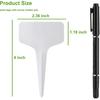 200Pcs Plant Labels T-Shape, 4 Inch Potted Plant Name Tags Plastic, Seedlings Seed Markers Nursery Plant Stake Tag With Marking Pen For Outdoor