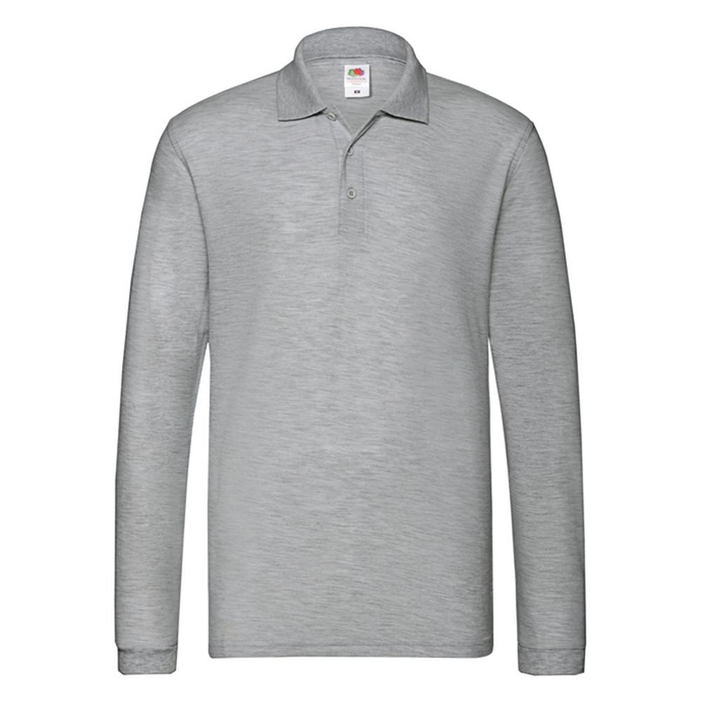 Fruit of the Loom Mens Premium Long-Sleeved Polo Shirt