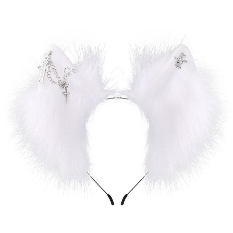 

Cartoon Cosplay Costume Beast Wolf Hair Hoop Furry Kitten Hair Styling for Live Show Headbands Furry Cats Animal Carniva