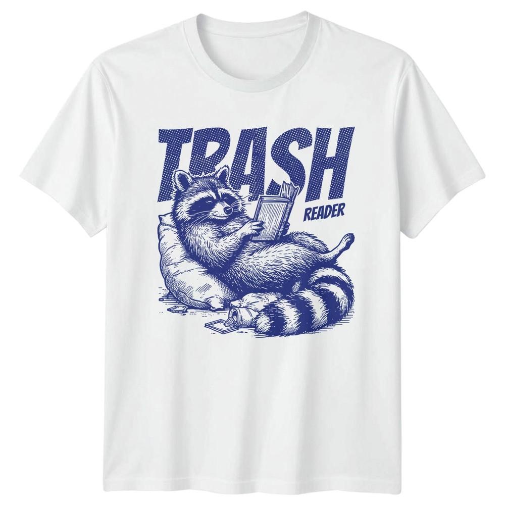 Trash Reader TShirt Raccoon Humor Wildlife Birthday Gift For Him S