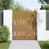 VidaXL Garden Gate, Patio Gate, Security Barrier, Outdoor Door Terrace, 105x130 Cm Corten Steel 153240