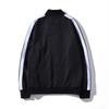 Tide marca all'ingrosso lato nero e bianco a righe uomo e donna cappotto largo angelo palma campus retro sportivo casual giacca