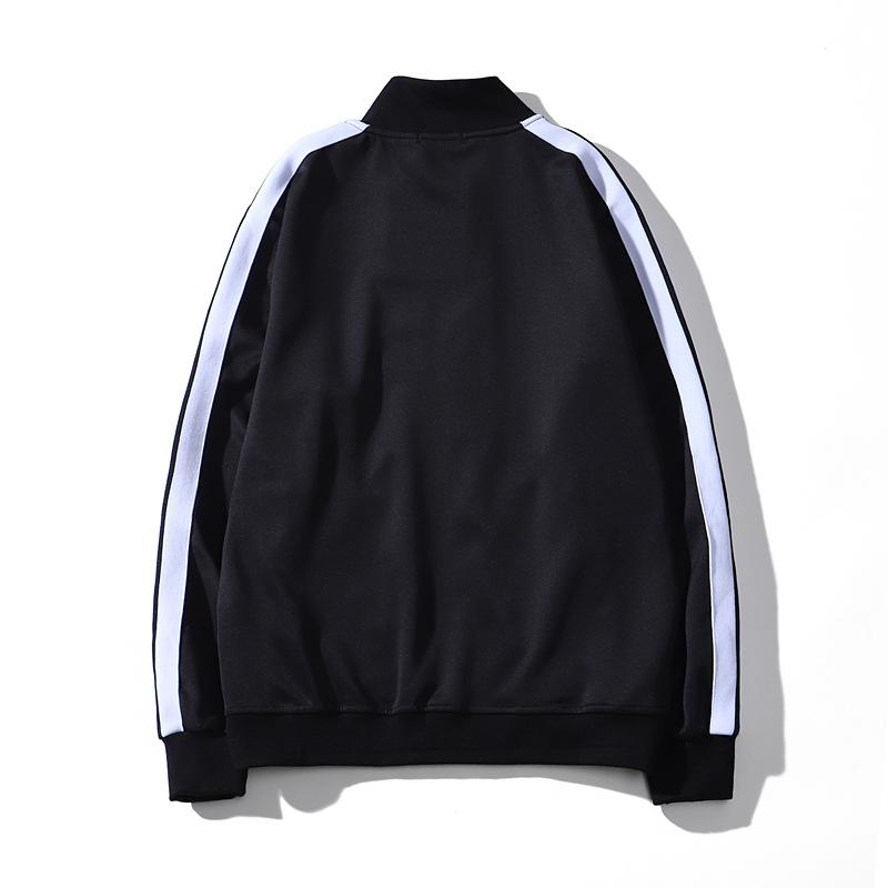 Tide marca all'ingrosso lato nero e bianco a righe uomo e donna cappotto largo angelo palma campus retro sportivo casual giacca