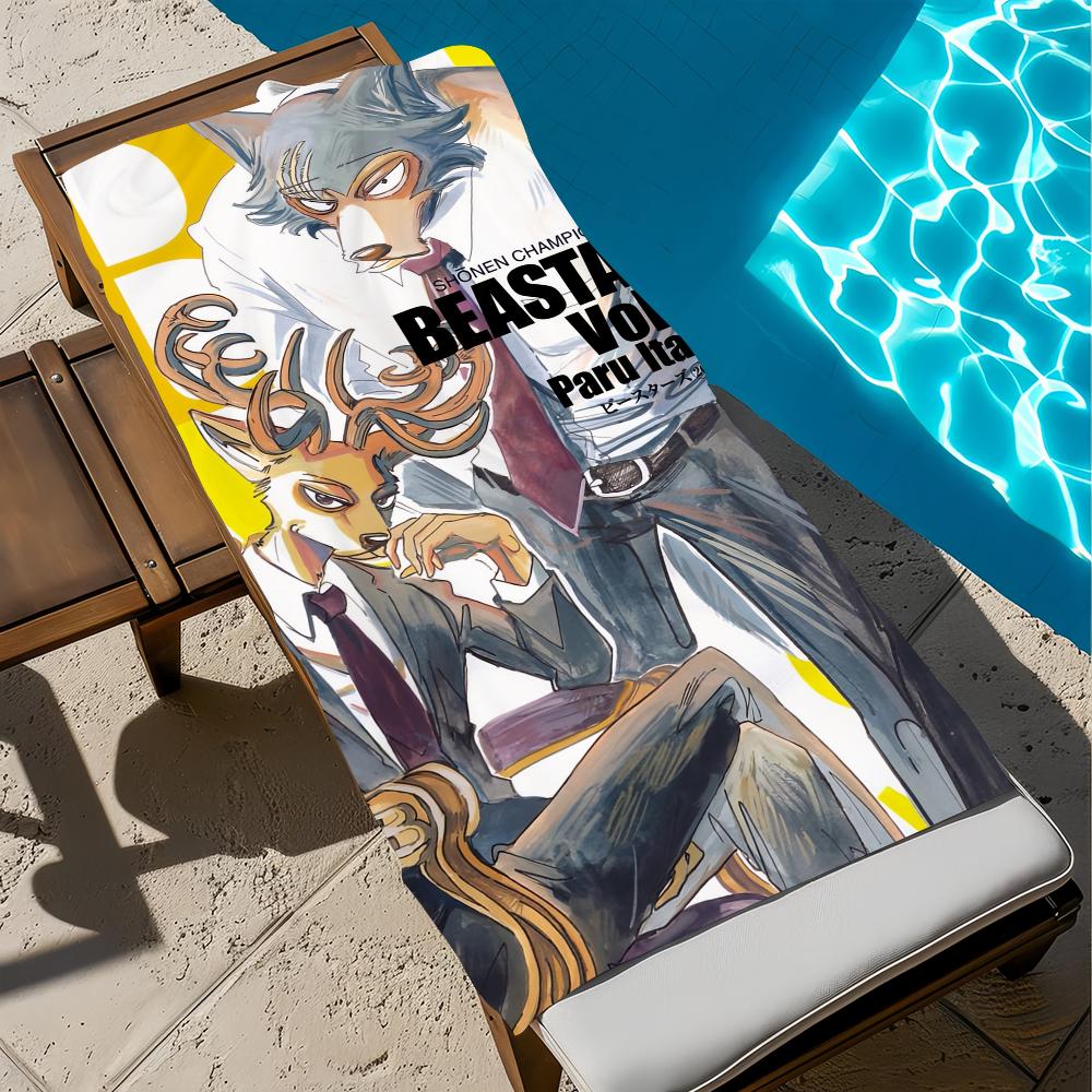 Hot Popular Japanese Anime B-Beastars-S Towel Beach Quick Dry Soft Pool Towels Gift for Travel Gym Shower Camping sports