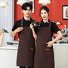 2025 Plus-Size Unisex Waterproof Barista Apron - Custom Print Canvas for Catering