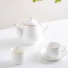 Chinese Style Ceramic Gold Rim 3-Piece Dinnerware Set