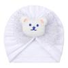 Spring Boys and Girls Bear Head Hat, New Bronzing Bow Cute Pullover Hat, Baby Tire Hat