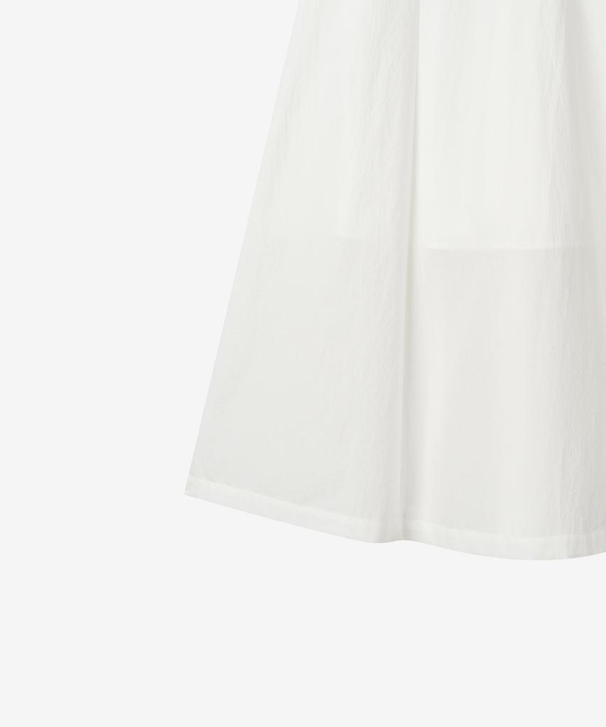 BASIKA Soft Wrap Cotton Dress (White)