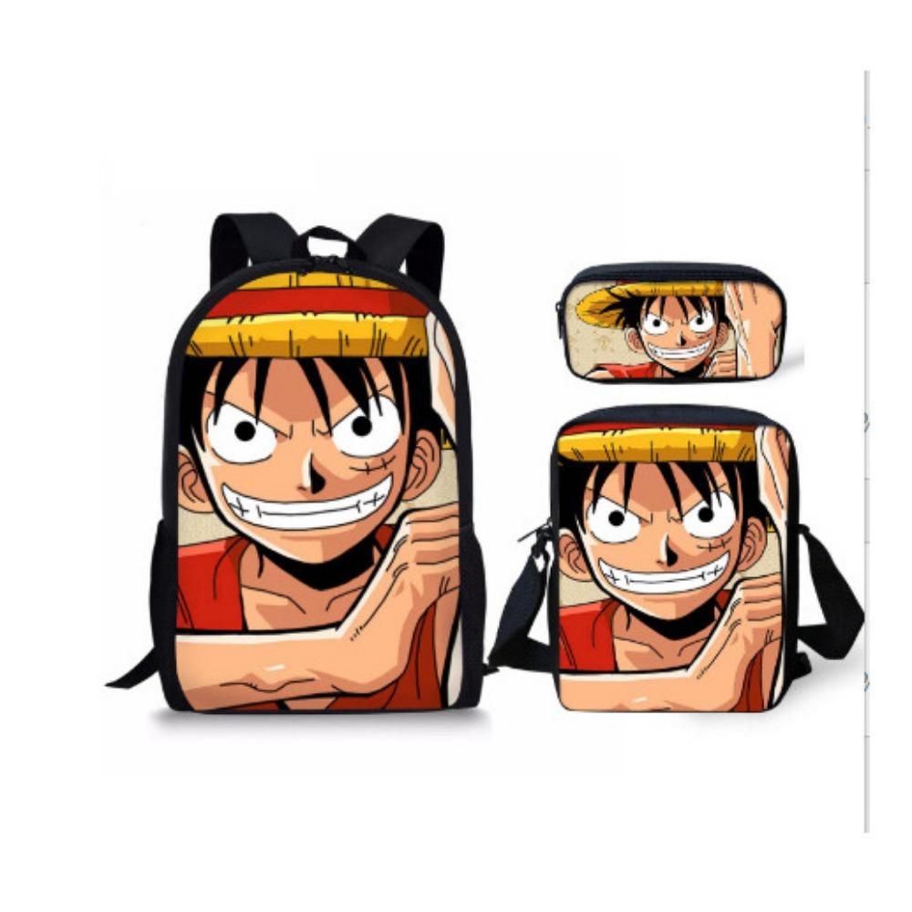 ONE PIECE onepiece backpack student schoolbag cartoon children Luffy animation expansion
