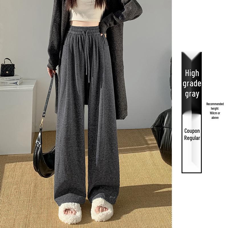 

Autumn High Waist Slimming Drawstring Pants - Versatile, Casual Fashion Trousers S