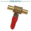 ACROPIX Trailer Truck Brass Ball Valve 10mm x 10mm Universal Gold Tone 3pcs