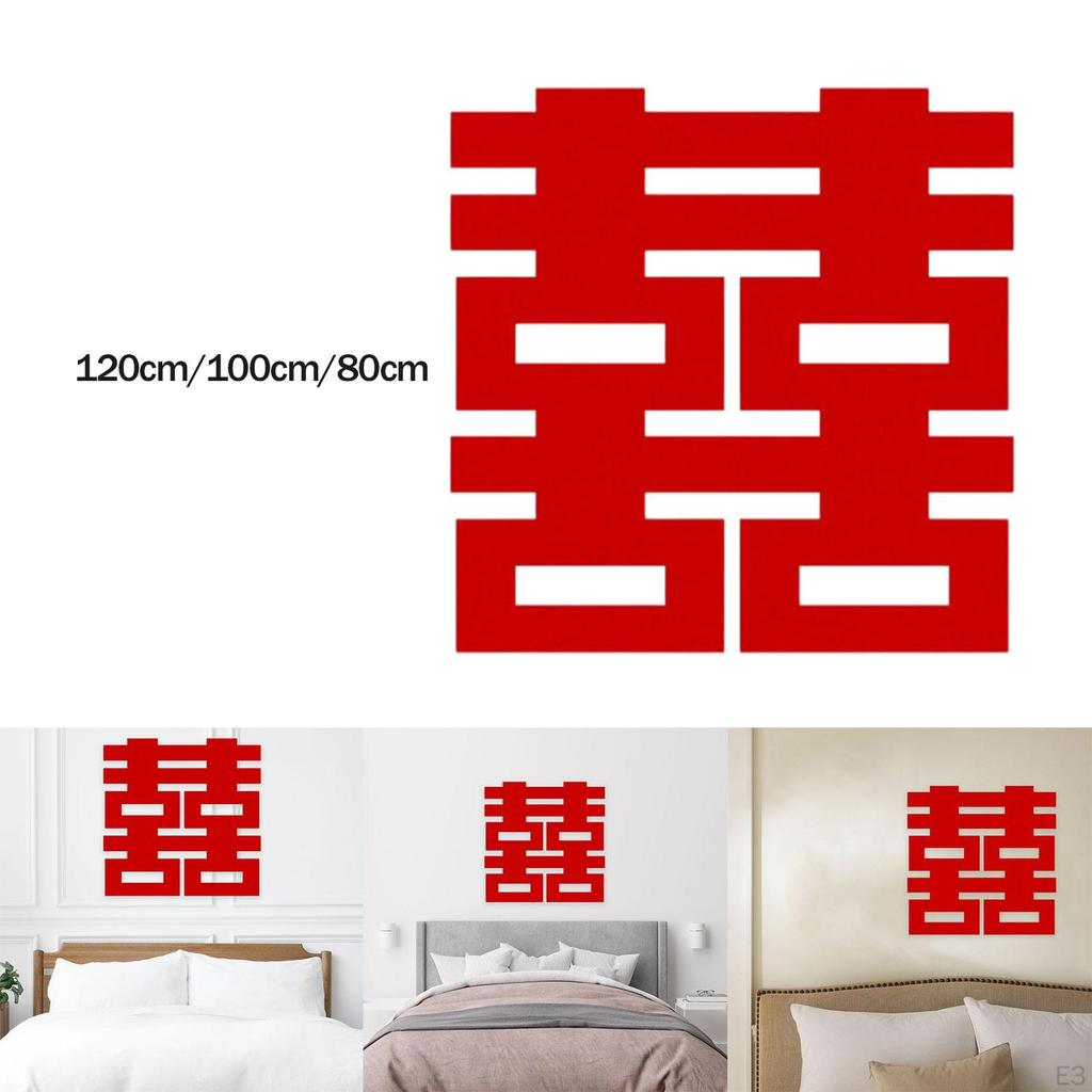 Stickers for Doors Chinese Wedding Decoration Paper Ornament Photo Requisite