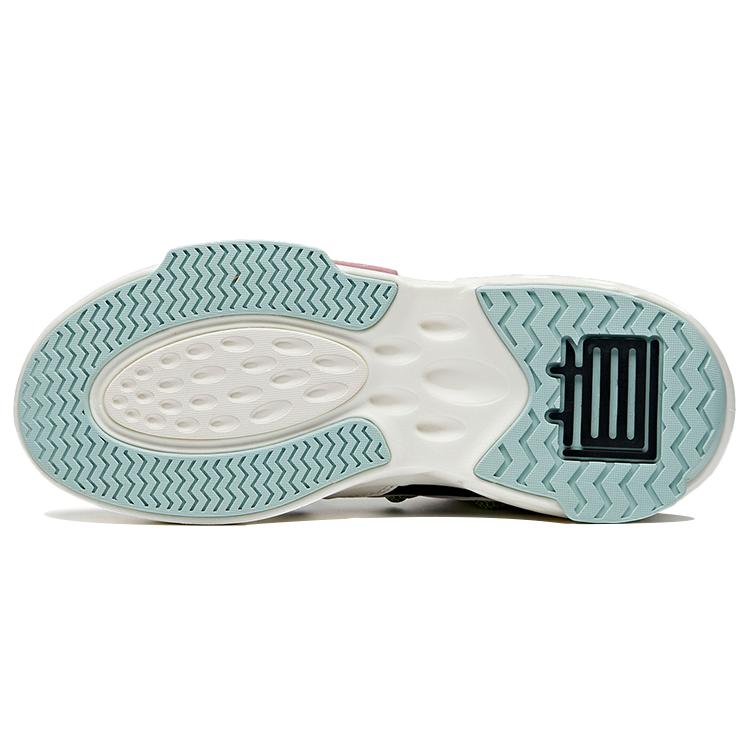 Anta Bastard Mesh Mid Top Skateboard Shoes Women's White Black Pink 122018087-5