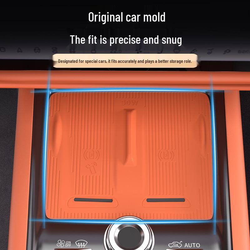 Wireless Charger Protection Pad for Lynk & Co 900 - Silicone Car Accessory, Original Color